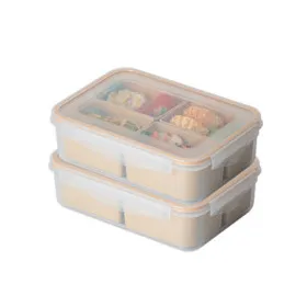 밀프랩 밀폐용기 4칸 1.5L 2개