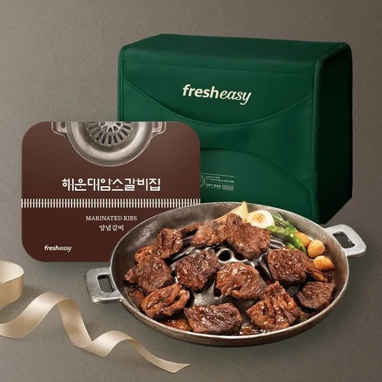 해운대암소갈비 양념갈비 6팩 2.4kg 선물세트