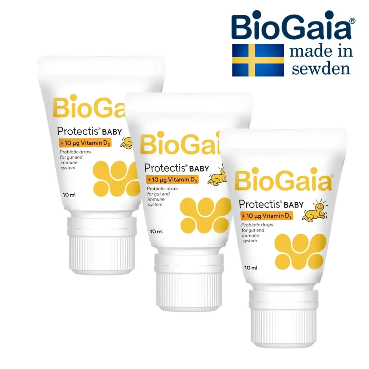 바이오가이아 프로텍티스 이지드롭 베이비드롭 비타민D3 10ml 3개