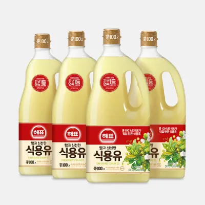 사조 해표 식용유 1.5L 4개