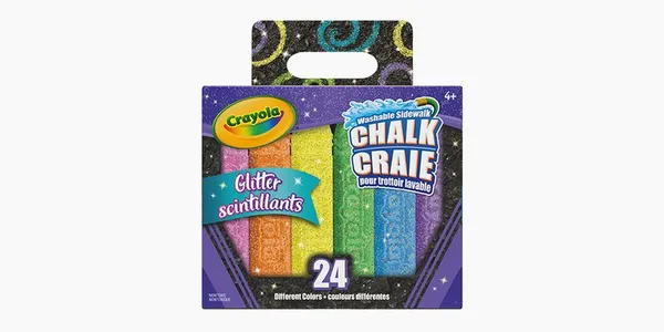 크레욜라 워셔블 분필 글리터 24색