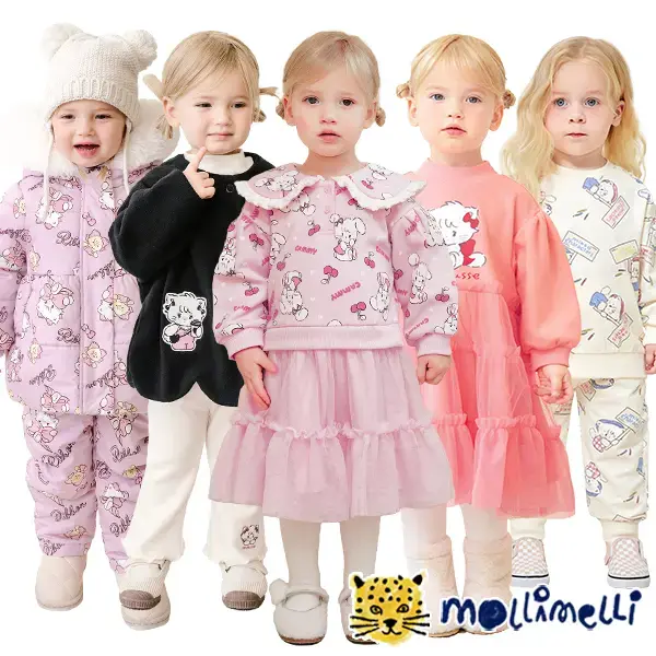 몰리멜리 미코캐릭터즈 티셔츠 상하복 원피스 스키복 외 다양