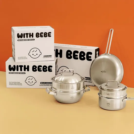 위드베베 IH 스텐 프라이팬 24cm