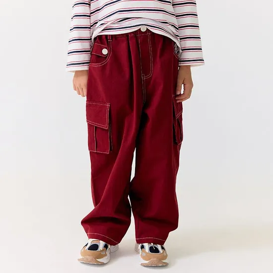 베베쥬 레드빈스티치팬츠