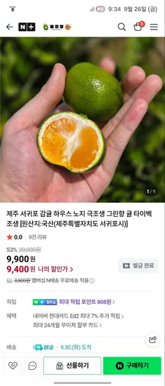 극조생귤 4.5kg 로얄과 S-M