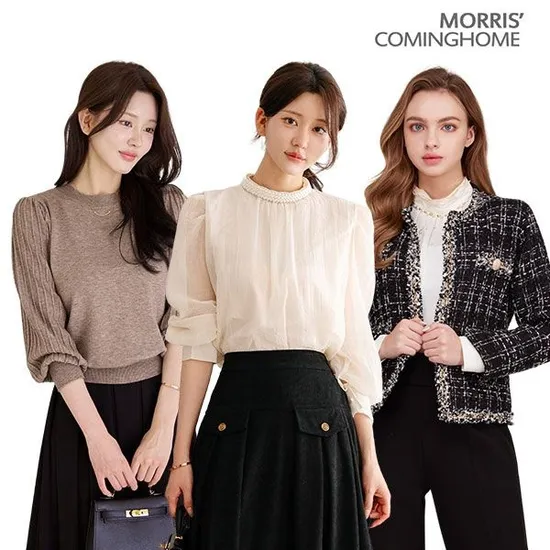 메탈 노카라 세미크롭 트위드자켓