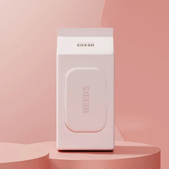 브라운 물티슈 니즈 핑크 102매 캡형 10팩