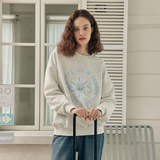 제로스트릿 플라워 도넛 맨투맨