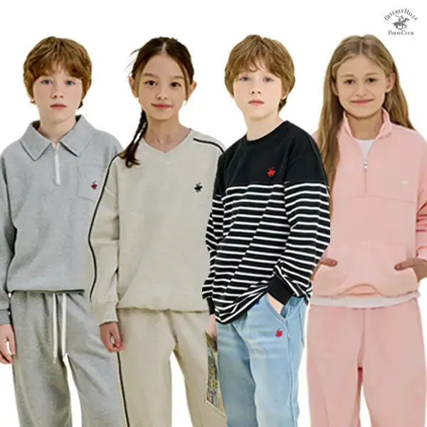 폴로클럽 초등학생 맨투맨 조거팬츠