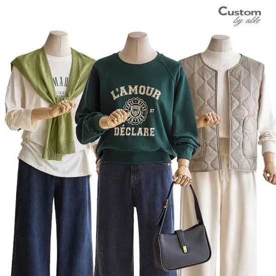 양포켓 집업 누빔조끼 12개