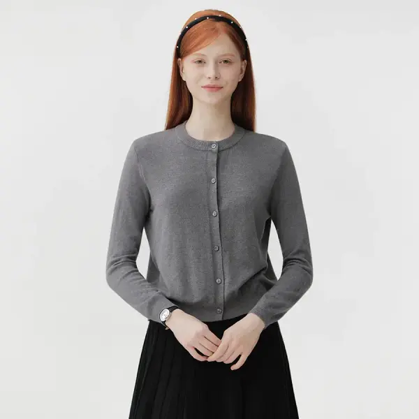 플라워 자수 니트 가디건