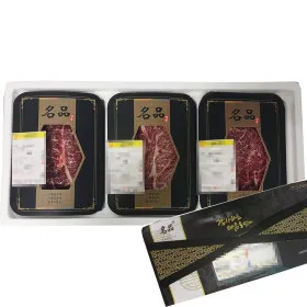 한우 선물세트 1.4kg (등심 500g, 채끝 500g, 갈비살 400g) 96,860원