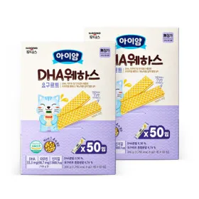 아이얌 DHA 웨하스 요구르트 대용량팩 2팩