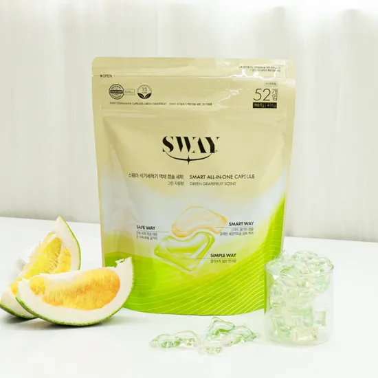 스웨이 식기세척기 액체캡슐세제 그린자몽향 52입