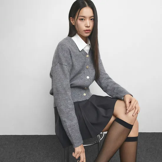 미쏘 에센셜 브이넥 가디건