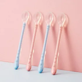 누비 롱핸들 이유식 스푼 3개 + 케이스 3개 세트