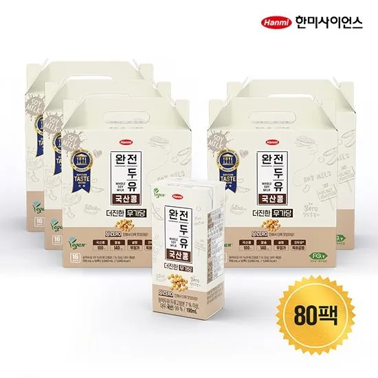 완전두유 더진한 무가당 5박스