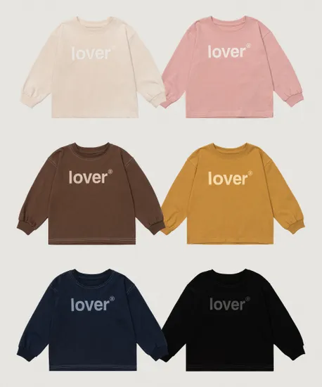 보나츠 LOVER 베이직 롱 슬리브 티셔츠
