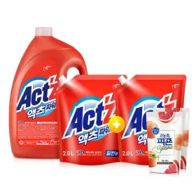 파워젤 액체세탁세제 4.21L+2L 2개 보타닉 200ml 2개