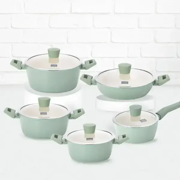 키친플라워 그린애플 인덕션 냄비 1+1