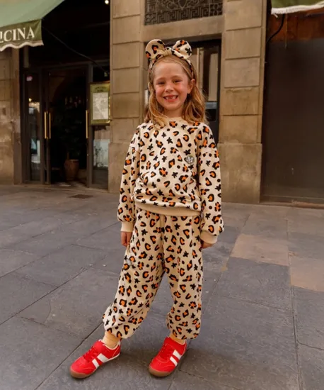 마틸다엔와이 레오파드 상하 세트