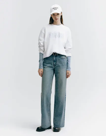 지오다노 와이드핏 청바지