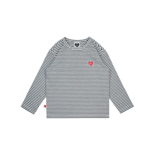 벨리타앤보이즈 하트스트라이프골지 긴팔티셔츠