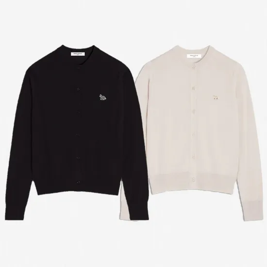 메종키츠네 베이비폭스 가디건