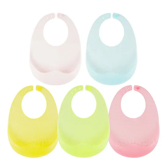 예꼬맘 젤리 실리콘 유아 턱받이 1+1