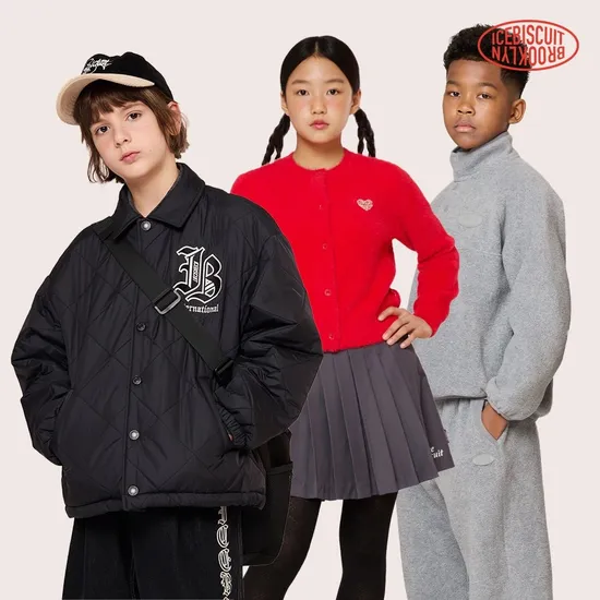 아이스비스킷 하프집업맨투맨