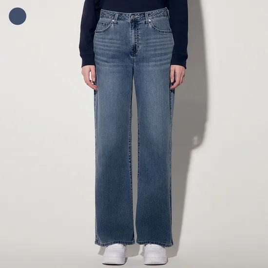 게스 진 여성 저온스 M톤 뉴와이드 데님팬츠 29