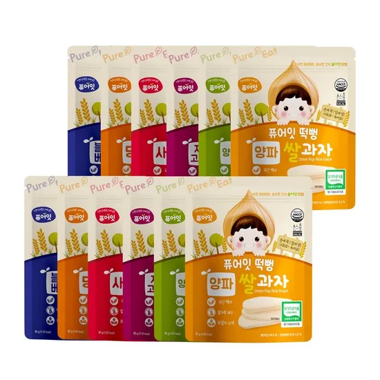 퓨어잇 떡뻥 쌀과자 12봉