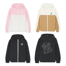 MLB키즈 아웃도어 컬러블럭 바람막이