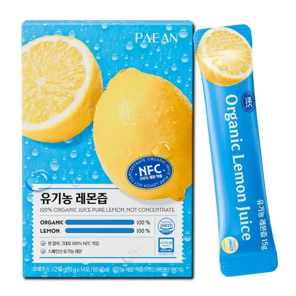 신선한 유기농 레몬즙 5박스
