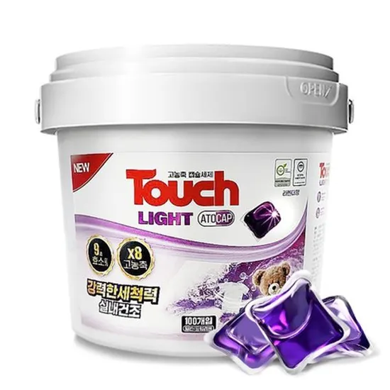 터치 라이트 아토캡 고농축 캡슐세제 8g 100개