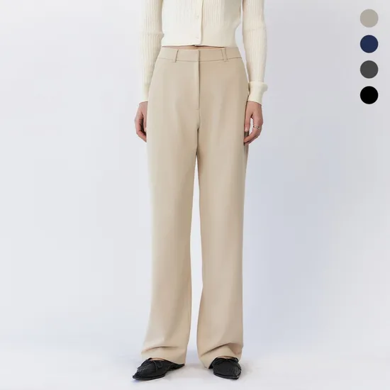 링클 프리 베이지 슬랙스