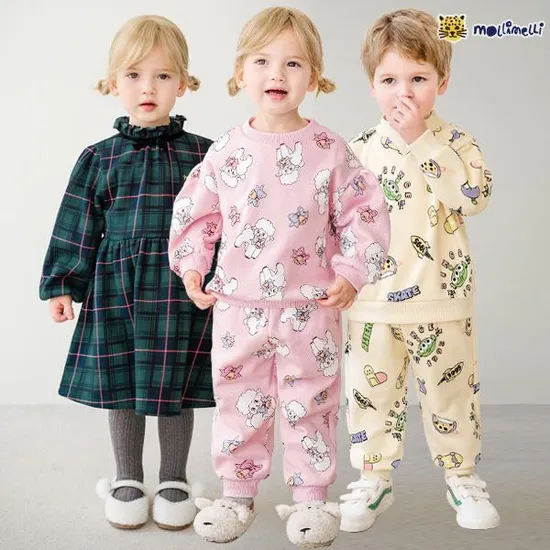 몰리멜리 유아 겨울 상하복 원피스 티셔츠 76종