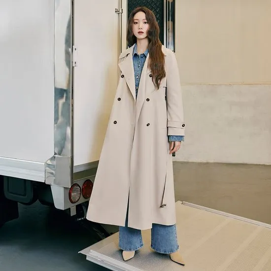 이성경 라인 트렌치코트