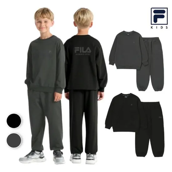 휠라키즈 부드러운 기모 상하복