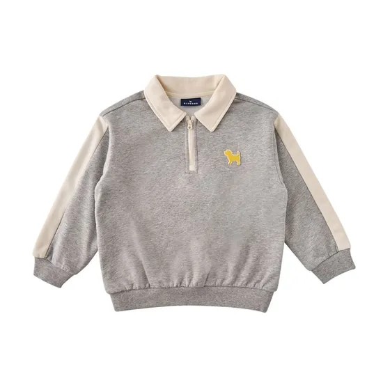 블루독 여아 오픈카라 맨투맨 남아 반집업 맨투맨