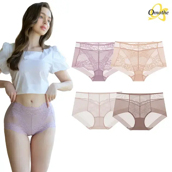 오모떼 맥시 스킨 레이스팬티 4종
