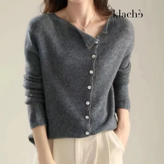 클라셰 싱글브레스트우먼니트