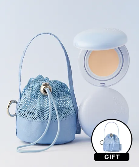 투쿨포스쿨 에어핏쿠션 본품 리필 메쉬파우치