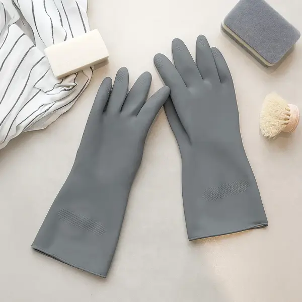두꺼운 라텍스 주방 고무장갑 M사이즈 5개