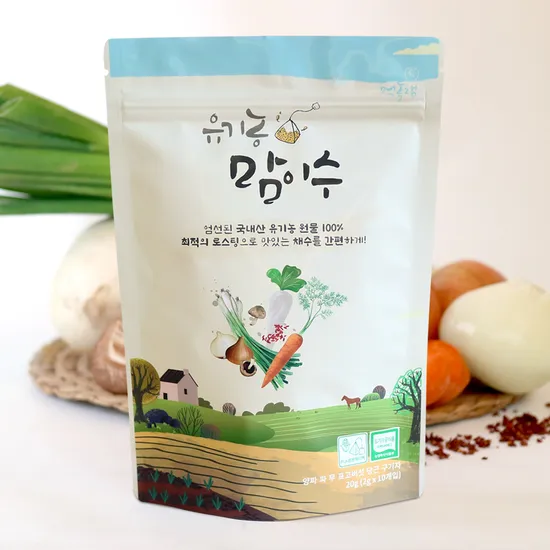 먹놀잼 유기농 맘이수 이유식 채수 티백 10개입