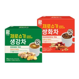 녹차원 제로슈가 생강차 20스틱 쌍화차 20스틱