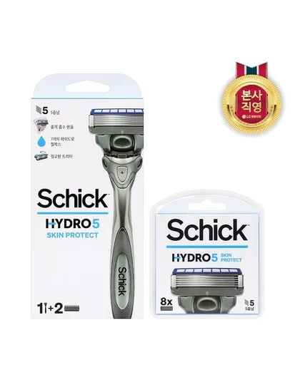 쉬크 하이드로5 스킨프로텍트 면도기 1개 날 8개
