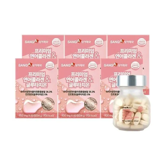 상아제약 프리미엄 연어콜라겐 글루타치온 6박스