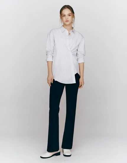 부츠컷 풀밴딩 바지