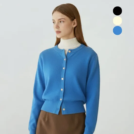 코지 골드버튼 니트 가디건